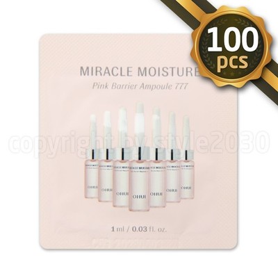 O HUI Miracle Moisture Pink Barrier Ampulle 777 1ml x 100 Stück (100ml) OHUI