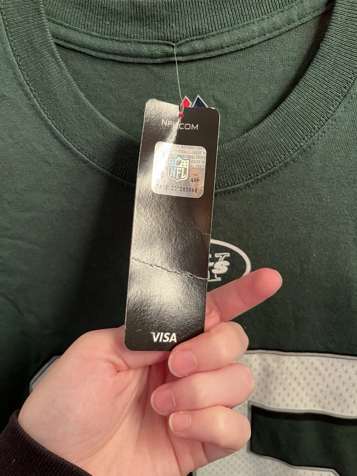 Новый с Ярлыками NFL рубашка Брэндон Маршалл New York Jets футбол зеленый величественный размер M - Изображение 4 из 4