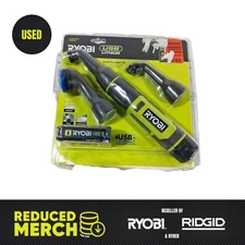 Ryobi USB Lithium Detail Scrubber Kit FVG52K with 2 Ah Battery T