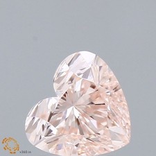 Heart 1.54 Cts Fancy Pink VS1 IGI CERTIFIED LAB GROWN CVD Diamond