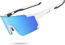 Polarized Sports Sunglasses for Men: TR90 Lightweight Fishing Cycling Baseball R