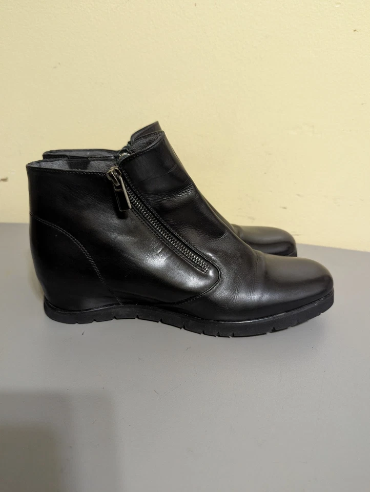 Botas negras al tobillo Pas De Rogue para mujer talla EU 39 (US 9) de cuero Foto 3 de 4