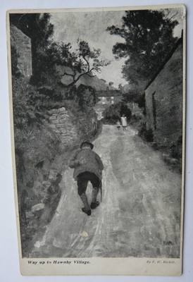Weg nach Hawnby Village von F W Reckitt. Posted Pre WW1 (29a)