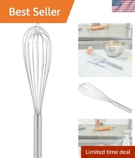 Met Lux 16 x 3 x 3 Inch Baking Whisk - Comfort Grip & Easy Cleaning