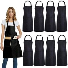 Unisex Adult Apron Men's Ladies Cooking Baking Kitchen BBQ Catering Chef Plain.