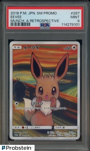 2018 Pokemon Japanese Promo Munch A Retrospective #287 Eevee PSA 9 MINT