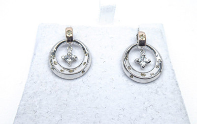 Clogau Sterling Silver & 9ct Rose Gold Stars of the Llyn Peninsula Drop Earrings