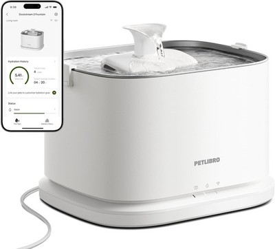 PETLIBRO Dockstream 2 Smart Fountain Plug-In 3L WiFi White PLWF106