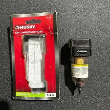 Husky 1/4" Air Compressor Filter – Moisture & Debris Protection