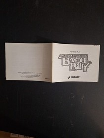 The Adventures of Bayou Billy (Nintendo Entertainment System, NES) Manual Only