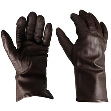 Original Dutch Army Leather Gloves - lined - Grade 1 Vintage Military Surplus