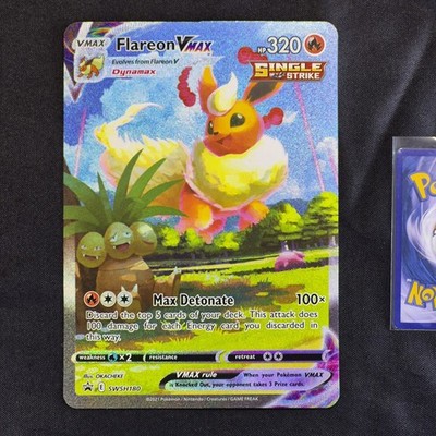 Flareon VMAX SWSH180 Jumbo Pokémon Card Holo Premium Special