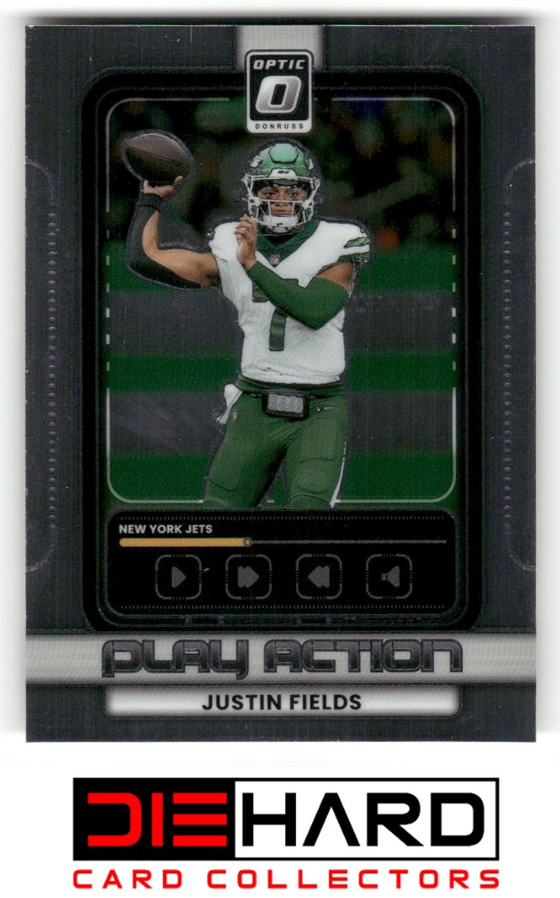 2025 Donruss Optic #17 Justin Fields Play Action New York Jets RMH