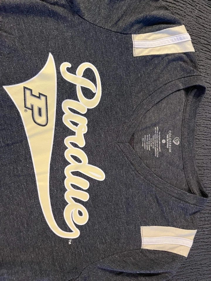 Purdue University Nike Womens V-Neck Shirt Short Sleeve Size Medium Boilermakers - Image 2 of 4