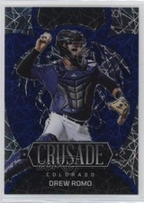 2023 Panini Chronicles Crusade Blue Velocity Prizm 91/99 Drew Romo #8 11ng