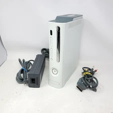 Xbox 360 White Console 20GB Console W/AV& Power Supply Tested (Read Description)