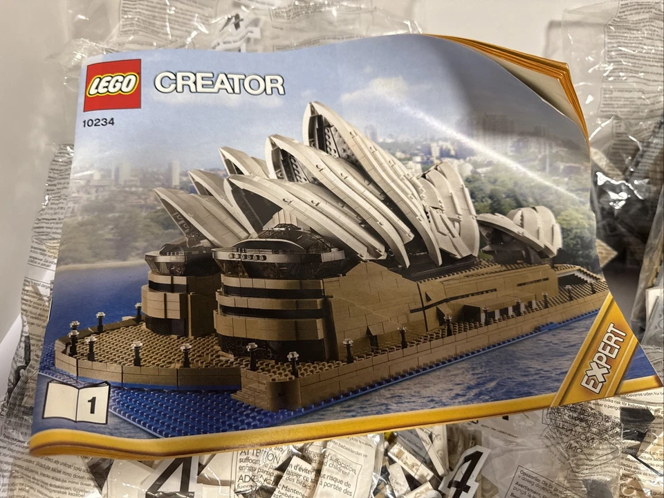 LEGO Creator Sydney Opera House (10234) incompleto/bolsas # 3, 4 sellado/leer Foto 2 de 4