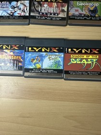 Lot Of 29 Atari Lynx Games Shadow Of The Beast Chips Challenge Scrapyard Zarlor