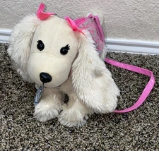 Poochie and Company Purse Dog Pink Sparkle Dress Plush Stuffed Animal
