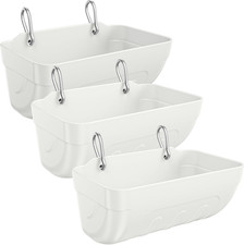 Goat Feeders Hanging 3.5 Quart, Chicken Waterer Feeder Trough for Poultry Livest