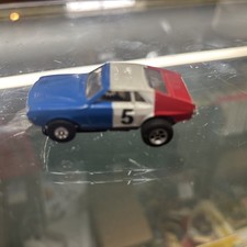 Aurora Thunderjet Tjet Tuff Ones 68 AMX - Red White Blue HO Slot Car 1477