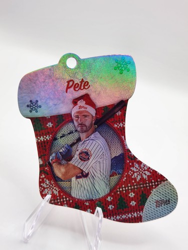 Pete Alonso #SDC-11 2024 Topps Holiday Stocking Die-Cut Ornament card