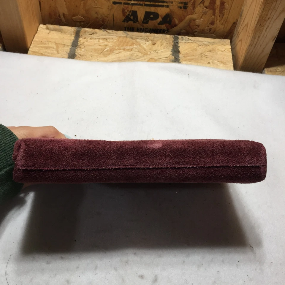 Carteira bolsa clutch vintage Shirl Miller marrom veludo - Imagem 4 de 4