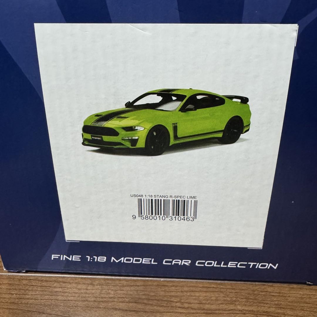 未展示品 GT SPIRIT 1/18 2020 Ford Mustang 1:18 GT Spirit 2020 Ford Mustang R-SPEC RHD in Grabber Green