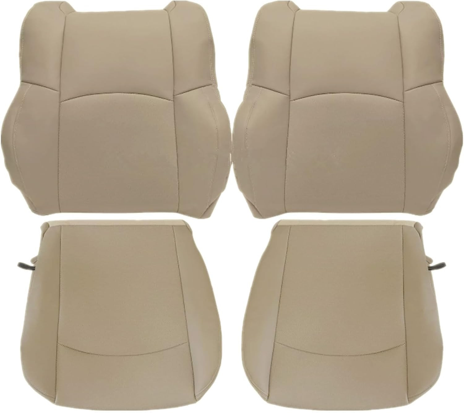 Tan perforated leather seat covers for dodge ram 2500-5500 laramie 2009-2018