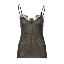 Zimmerli Of Switzerland Richelieu Spaghetti Top Dark Shadow Size Medium-NWT.