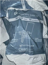  PLASTIC SEAL UNOPENED 18 pack Portable Toilet Bags Cleanwaste Go Anywhere Kits