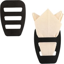 2 Pack Assorted Pocket Square Holder for Men Prefolded Silk Square Scarf Tuxedos