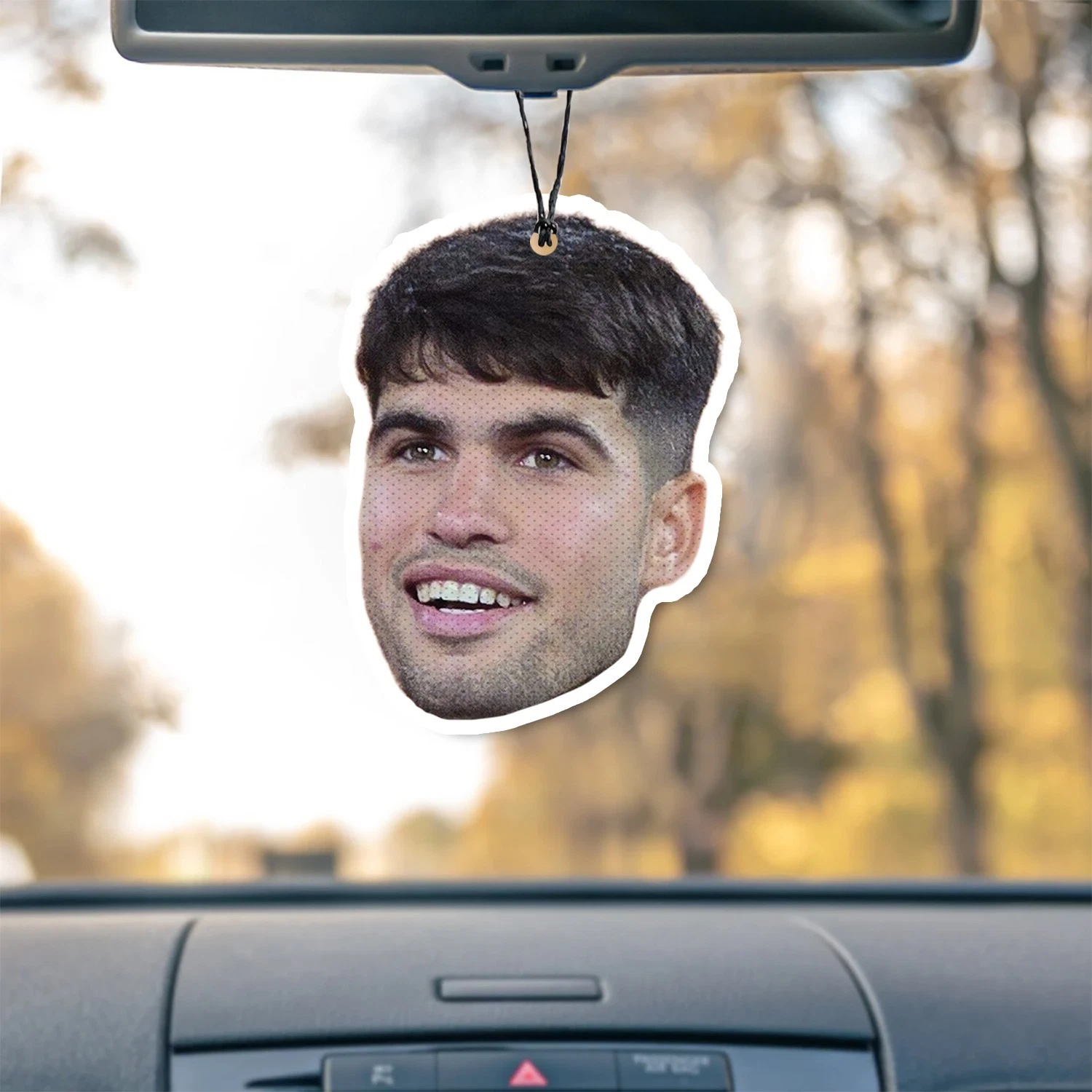 Carlos Alcaraz Unscented Hanging Car Air Freshener Freshie
