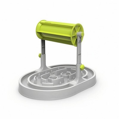 Slow Feeder mit rotierender Trommel ohne Strom interaktiver Futterautomat stabil für Hunde