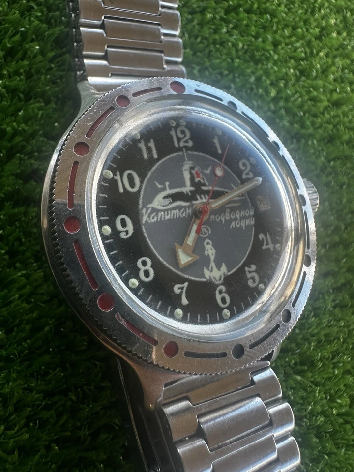 VOSTOK USSR SOVIET KOMANDIRSKIE WATCH Commander Military Submarine automatic  - Image 4 of 4