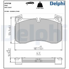 Satz Bremsbeläge Bremsklötze vorne für Mercedes EQE V295 X294 EQS V297 | 2395