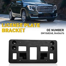 1x Front License Plate Mounting Bracket Fit 2022-2024 Gmc Terrain Black 84406676