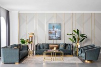 Luxus Wohnzimmer MöBel Sofagarnitur Set Couch Garnitur Textil Couchen
