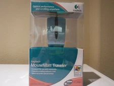 New USB Wired Logitech MouseMan Traveler Mouse