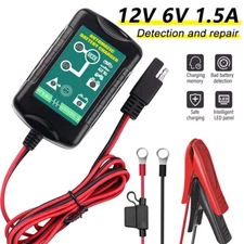 Battery Charger Maintainer Trickle 6V 12V 1.5A Car Automatic Motorcycle