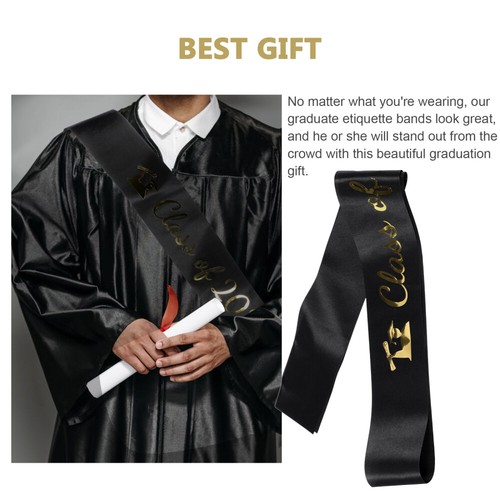 5 Pcs Gold Stamping Etiquette Belt Child Men and Women Graduation Sash - Picture 5 of 12