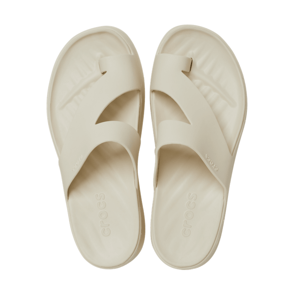NEW CROCS Getaway Platform Toe Loop 210834 Sandstone Beige | eBay