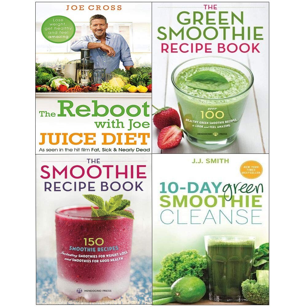 Reboot with Joe Diet, 10 Day Green, Green Smoothie 4 Books Collection Set NEW