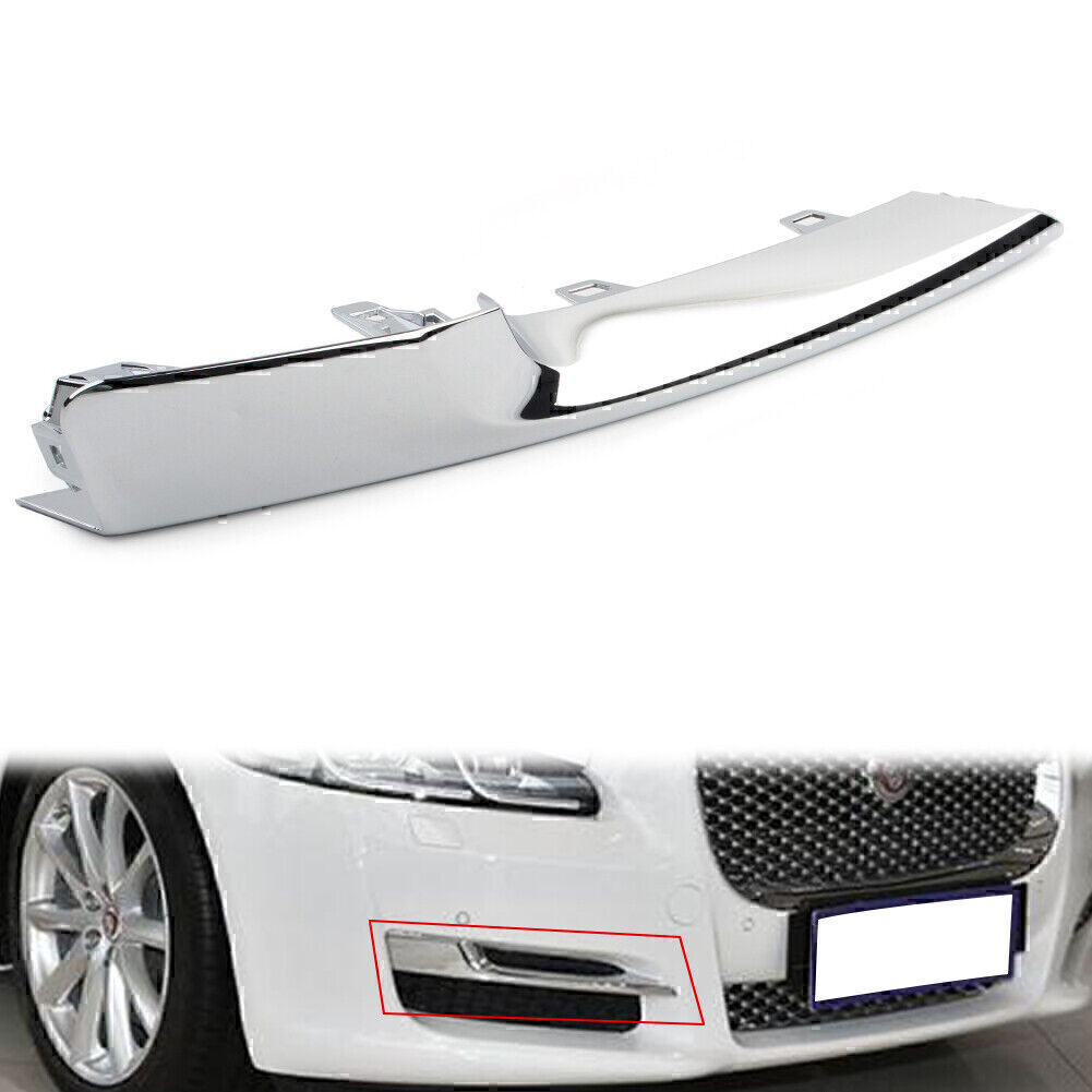 Front Right Side Grille Lower Bumper Molding Trim For JAGUAR XJ 2016-2021Chrome