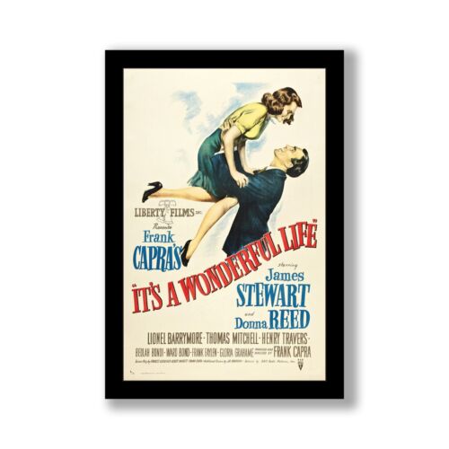 IT'S A WONDERFUL LIFE - 11x17 Framed Movie Poster by Wallspace - Picture 1 of 6