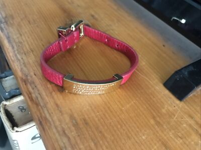 Marc Jacobs Red Leather Bracelet NICE MARC JACOBS CHERRY RED LEATHER BRACELET!  main image 4