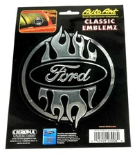 Ford Motors Flame Sticker Decal Chroma Auto Art Classic Emblemz Large 5"