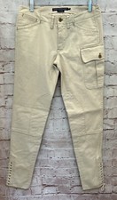 Ralph Lauren Sport Pants 6 Jodhpurs Lace Up Equestrian Riding Buckle Back Tan