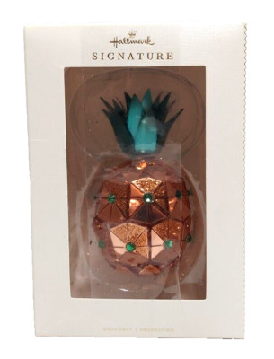 Hallmark Pineapple Ornament You Make Life Sweet Jeweled Metal Christmas Xmas