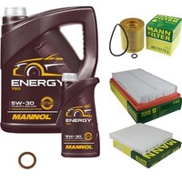 MANN-FILTER Inspektionspaket Mannol 6L 5W-30 Energy FüR Mazda 6 Kombi 2.5 Mzr